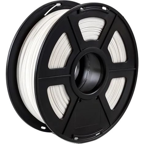 Filamento per stampante 3D, materiale PETG, facile da stampare, bianco (1/2)