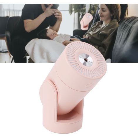Humidificateur Portable USB Mini, Humidificateur à Vapeur Froide, Support Rotatif Automatique et Silencieux pour Bureau, Voiture, Voyage, Rose ABS (1/5)