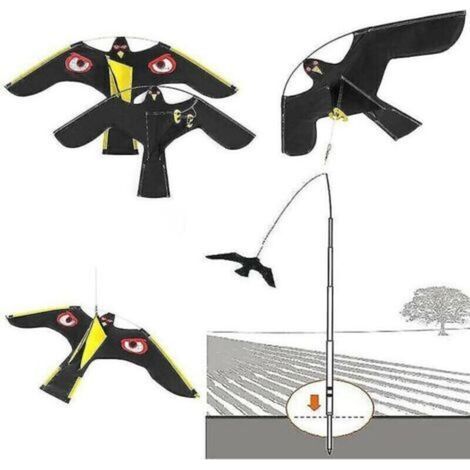 Vogelscheuche in Form eines fliegenden Falken-Drachens für Garten, Hof und Haus – Schutz für den Bauernhof (1/2)