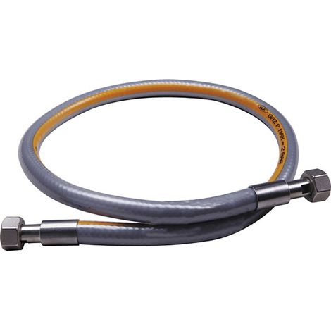 Flexible inox haute pression 2m NF - écrou G 1/2" - max 2 bar