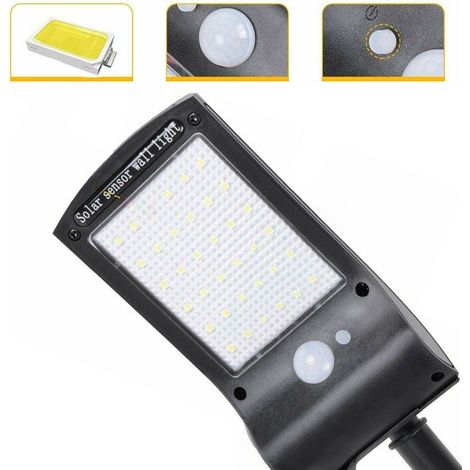Lampadaire Panneau D'énergie Solaire Phare Photovoltaïque Extérieur 36 Led (1/5)