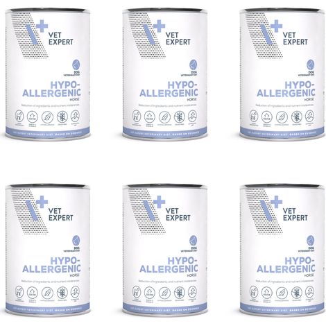 Cibo umido per cani VetExpert Veterinary Diet ipoallergenico per cani, 6 x 400 g (1/4)