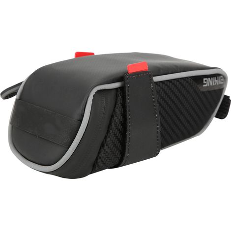 Sacoche de Selle Vélo Imperméable Grande Capacité - Poche Arrière Portable Équipement Cyclisme PU (1/5)