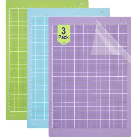 Lot de 3 tapis de découpe de 8,5 x 12 pouces, antidérapants et résistants, adaptés aux travaux manuels en vinyle. (1/5)