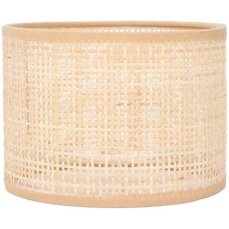Abat-jour en rotin remplacement panier tissé lustre Vintage Table suspendue couverture de lumière de sol E27 E14 (1/4)