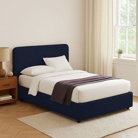 Cama de plaza y media Poole, desenfundable, hecho en Italia, violeta oscuro (1/5)