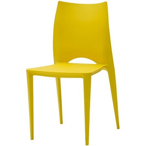 Sedia Polipropilene Moderna Colori sedie Tempesta: Giallo