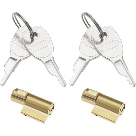 2pcs Verrou d'attelage de Remorque avec 4pcs Clés Remplacement Compatible avec Remorques Accessoires (1/5)
