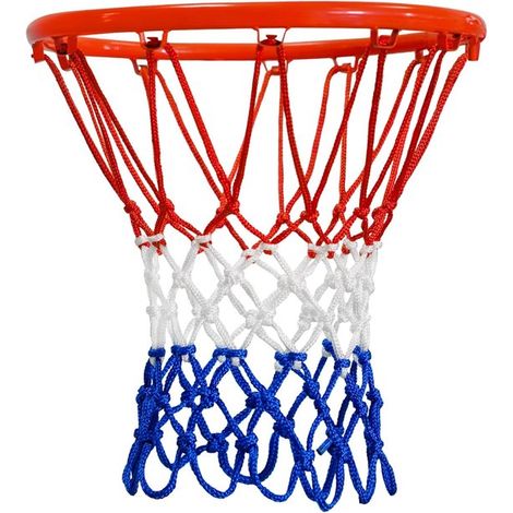 Filet de basket-ball de rechange - Filet épais et anti-fouet - Résistant aux intempéries et aux décolorations pour une utilisation extérieure (1/5)
