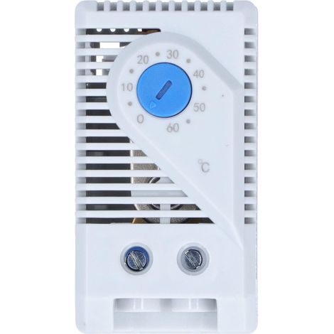 Thermostat Mécanique KTS 011 - 1 Pièce - ABS - Régulation 0 à 60°C - Armoire Électrique - Gris (1/5)