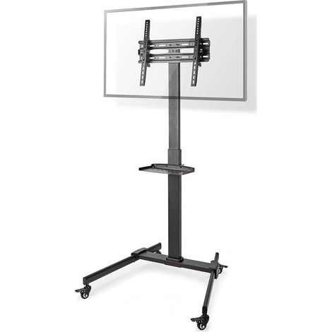 Nedis Soporte TV de suelo  49-70   40 kg  Diseño V-vorm  32-55   Peso máximo de pantalla compatible: 35 kg  Diseño Columna prima  Cierre a presión  Acero  Negro NE550748247 (1/5)