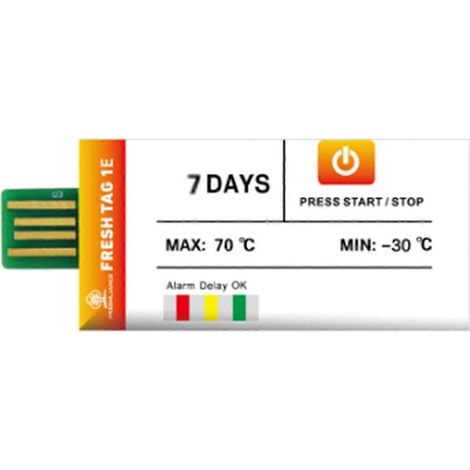 Enregistreur de température pour le transport des fruits dans la chaîne du froid, camion frigorifique, enregistreur de données USB (1/5)