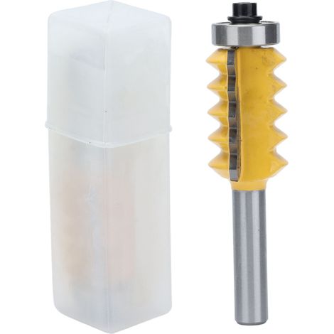 Fraise à bois à queue de 8 mm, carbure d’alliage, type ondulé, multi-dents, pour défonceuse, 30 mm de diamètre, coupe de précision (1/5)