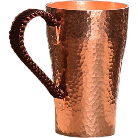 Mug artisanal en cuivre pur, 400 ml, tasse à café, tasse à eau, tasse à thé/boissons chaudes (1/5)