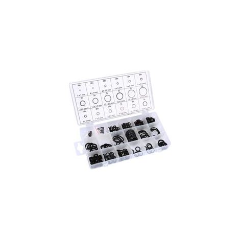 Coffret assortiment de 225 joints toriques en caoutchouc, 18 tailles – Bagues d'étanchéité pour plomberie, garage, atelier professionnel–