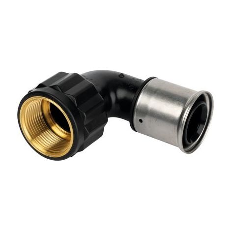 6PK gomito 90° femmina ø32x1"F PVDF a pressare 6PK3206