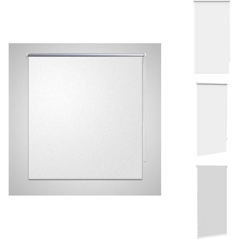 Verdunklungsrollo Verdunkelungsrollo Rollo 60x120 weiß - Fensterrollo - Verdunklungsrollo - Weißes Rollo - Raffstore - Raumteiler (1/5)