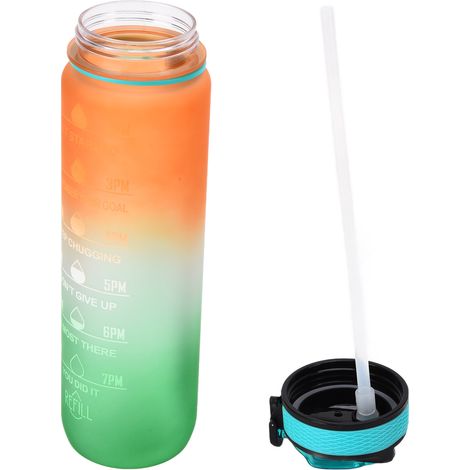 1000 ml matte orange Sport-Trinkflasche – Tragbare Trinkflasche für Wandern und Fitness (1/5)