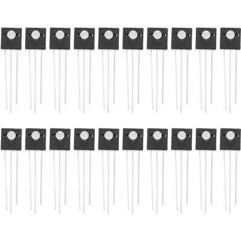 20 Stück LED-Leuchtdioden-Lampenfassung, 1-Loch, 2-farbig, 3-polig, gemeinsame Kathode, Leuchtsockel, 3 mm links, grün