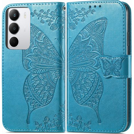 Funda tipo mariposa para Realme C71, color azul. (1/5)