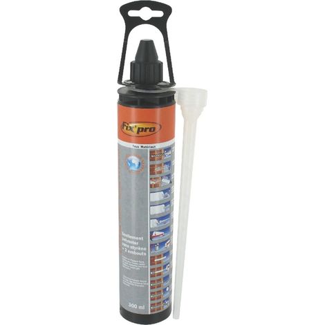 Cartouche de scellement - Fix'Pro - 300ml - Gris - Sans styrène - Haute capacité de charge (1/2)