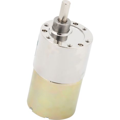 Moteur DC 12V XD‑37GB avec support, régulateur et réducteur, vitesse variable 100 tr/min pour applications industrielles.