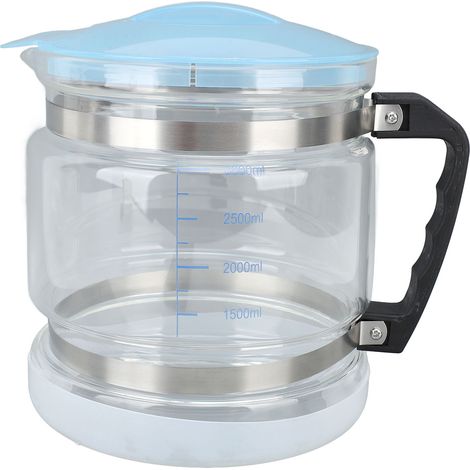 Bouteille de collecte pour distillateur d'eau 4L en verre trempé avec poignée et couvercle compatible universel robuste (1/5)