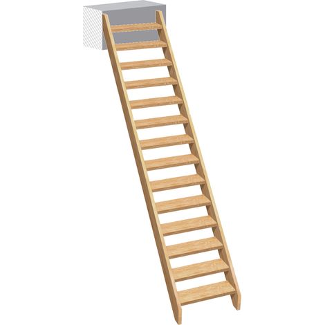 Escalier droit sapin, Normandie KORDO