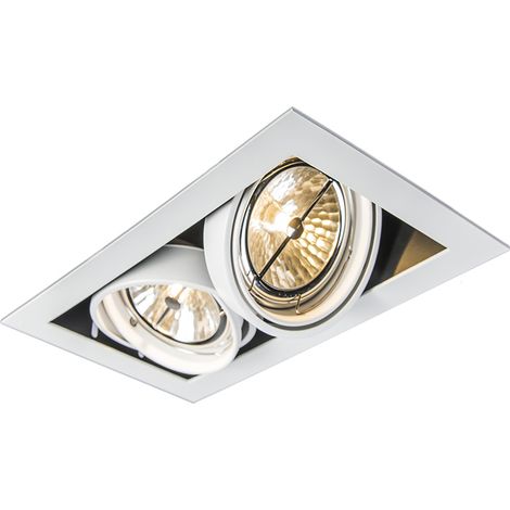 Recessed Spotlight White AR111 Adjustable 2-Light - Oneon