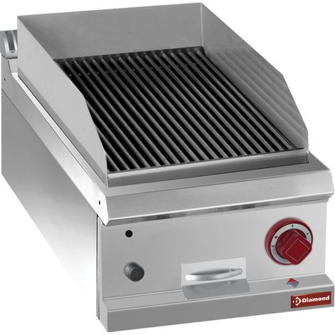 Grill pierre de lave en fonte -module 1/2 - Diamond (1/4)