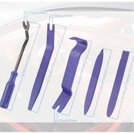 Outil de Démontage Garniture - Kit de 5 Pièces - Matériau Durable - Universel - Pratique (1/4)