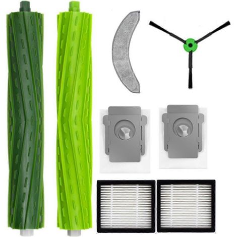Hauptseitenbürste, HEPA-Filter und Ersatzwischer für iRobot Roomba Combo J7/J7+/J9+/10MAX Staubsauger
