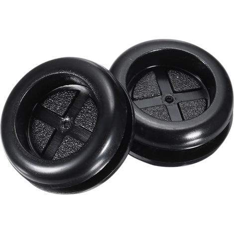 Passe-Fil en Caoutchouc Rond Double Face Montage Diamètre 28 mm, Diamètre Intérieur 22 mm, pour la Protection des Fils, 4 Pièces (1/5)