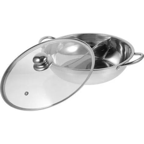 hotpot topf mit Trennwand Verdickter Kochtopf Metalltopf für (1/3)