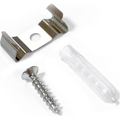 Kit - 40 Grapas Metálicas +40 Tornillos + 40 Tarugos -