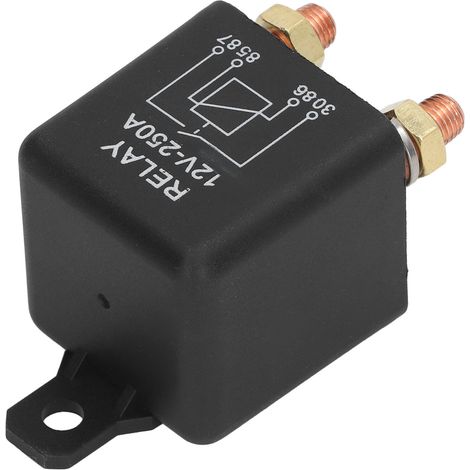 Relais de démarreur automobile 4 broches normalement ouvert, bobine en laiton et acier inoxydable, puissance de démarrage élevée, 250 A, 12 V (1/5)