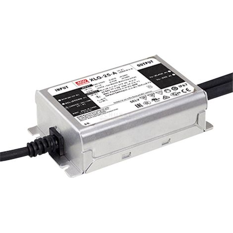 Mean Well XLG-25-A LED-Treiber Konstantleistung 25 W 250 mA - 1.05 A 22 - 54 V/DC PFC-Schaltkreis,