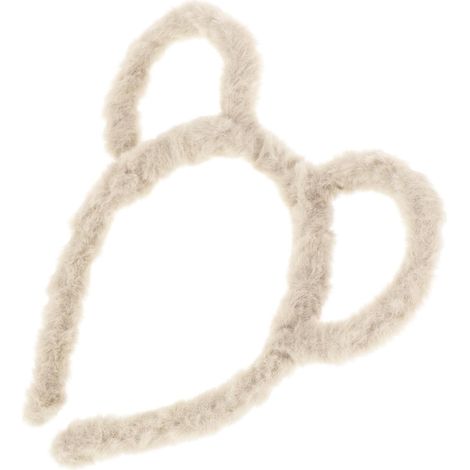 Weißes Teddybär-Ohren-Haarband, süßes Accessoire (1/5)