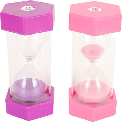 Sablier 10 minutes, Minuteur en Sable pour Jeux Enfants, Cuisine, Classe et Maison, Chronomètre Décoratif (1/5)