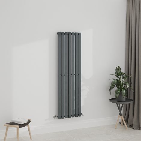 WarmeHaus Anthracite 1600x480mm Radiator Single Grey Flat Panel (1/5)