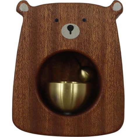 Wooden Door Bell Garden Yard Restaurant Door Knocker Handmade Decoration (1/5)