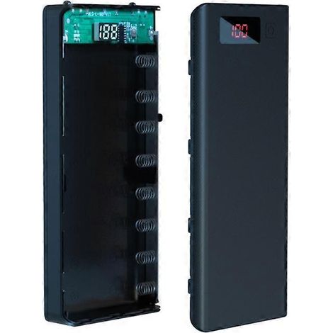 Boîte de rangement pour 8 batteries 18650, sans soudure, pour créer soi-même une batterie externe. (1/5)