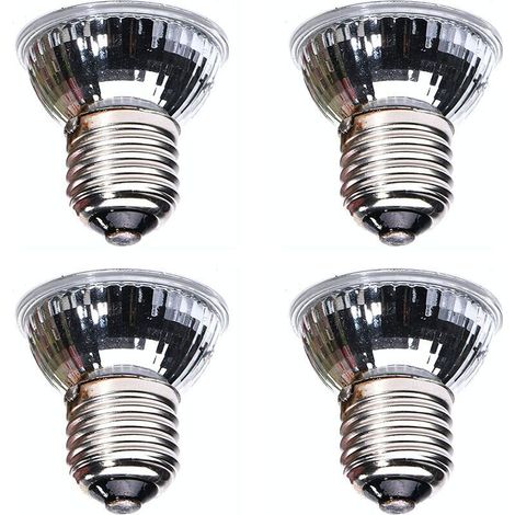 Lot de 4 ampoules de lampe solaire 75 W UVA UVB Reptile à spectre complet pour lampe chauffante pour bain de tortue (1/4)