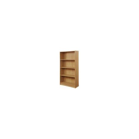 Beech Tall Bookcase With Adjustable Shelves Modern Storage Unit In 6 Colours (1/4)