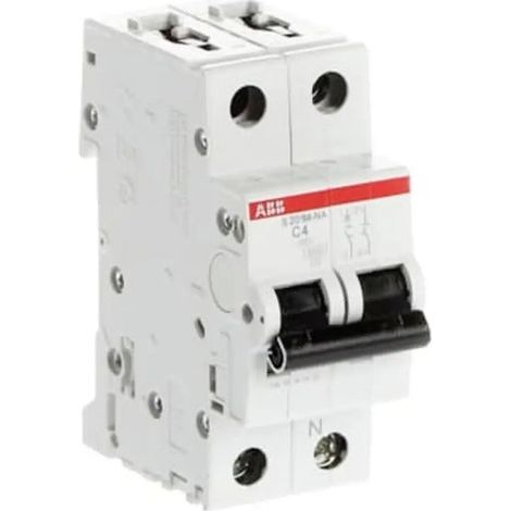 [GEBRAUCHT] B-Ware ABB Leitungsschutzschalter S201M-C4NA 4A 230V Sicherungsautomat IP20 C-Kennlinie (1/2)