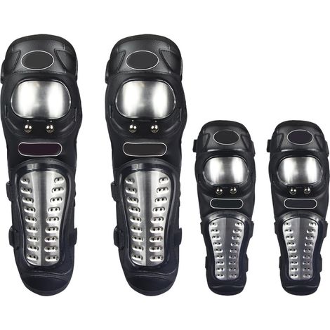de protections moto genouillères et coudières en acier (1/4)