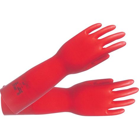 Guante de protección química AlphaTec Sol-Vex 37-900 Talla 11 rot EN 388.EN 374.ISO 9001 (Paquete de 12)