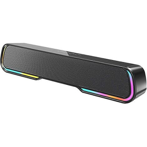 Système d'enceintes sans fil Bluetooth avec caisson de basses et son surround pour ordinateur portable, téléphone portable, TV et home cinéma. (1/5)