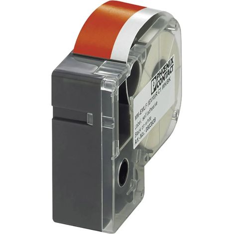 [NEUWERTIG] B-Ware Phoenix Contact Etiketten Thermotransferdruckerband Vinylpolymer Rot Weiß 24mm