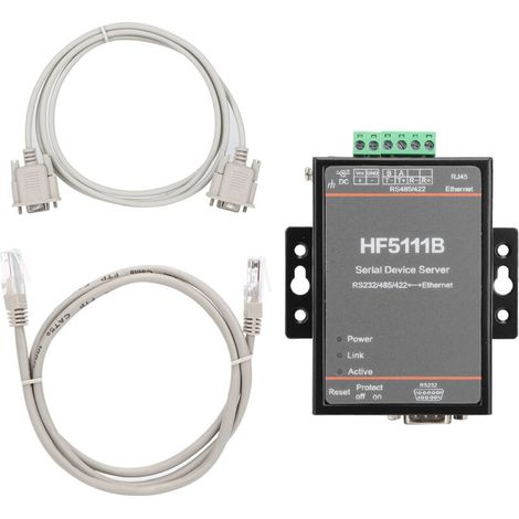 Serveur série HF-5111B 3-en-1 RJ45 RS232/RS485/RS422 vers Ethernet DTU (1/5)